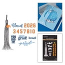 Spellbinders Press + Foil Plate + Die Set - Classic Mouse Graduation Sentiments, BP-358