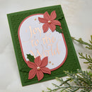 Spellbinders - Upright Italic Holiday Sentiments Press + Foil Bundle, BD-1097