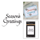 Spellbinders - Upright Italic Holiday Sentiments Press + Foil Bundle, BD-1097