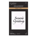 Spellbinders - Upright Italic Holiday Sentiments Press + Foil Bundle, BD-1097