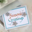 Spellbinders - Upright Italic Holiday Sentiments Press + Foil Bundle, BD-1097