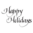 Spellbinders - Upright Italic Holiday Sentiments Press + Foil Bundle, BD-1097