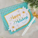 Spellbinders - Upright Italic Holiday Sentiments Press + Foil Bundle, BD-1097