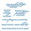 Spellbinders Press + Foil Plate & Die Set - Meowy Christmas Sentiments, BP-385 Yana
