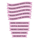 Coming Soon - Spellbinders Press + Foil Plate + Die Set - Holidy Banner Greetings, BP-376