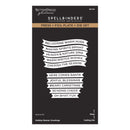 Coming Soon - Spellbinders Press + Foil Plate + Die Set - Holidy Banner Greetings, BP-376