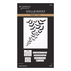 Spellbinders Press + Foil Plates - Winged Shadows, BP-385