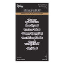 Spellbinders Press + Foil Plate & Die Set - Spooky Sentiments, BP-387 Simon Hurley