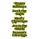 Spellbinders Press + Foil Plate & Die Set - Joyful Christmas Sentiments, BP-389 Simon H