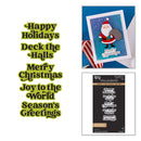 Spellbinders Press + Foil Plate & Die Set - Joyful Christmas Sentiments, BP-389 Simon H