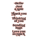 Spellbinders Press + Foil Plate & Die Set - Must-Have Sentiments, BP-390 Simon