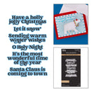 Spellbinders Press + Foil Plate & Die Set - Wonderful Winter Sentiments, BP-391 Simon