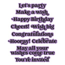 Spellbinders Press + Foil Plate & Die Set - Birthday Sentiments, BP-392 Simon