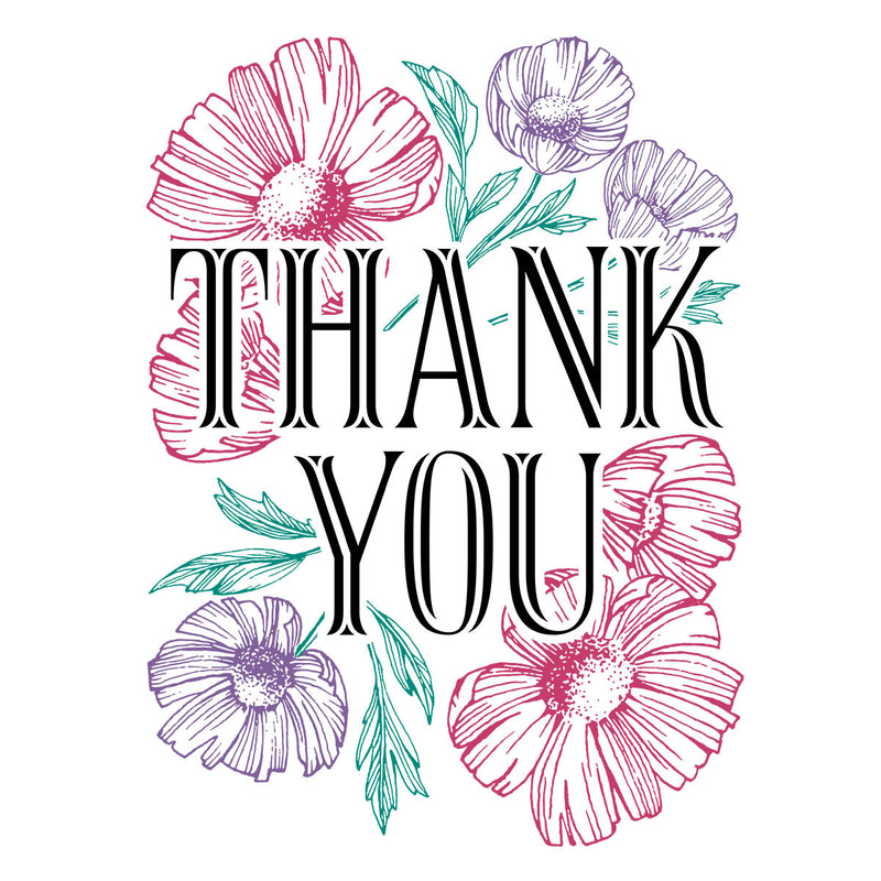 Spellbinders BetterPress Press Plates - Thank You Blooms, BPR-001