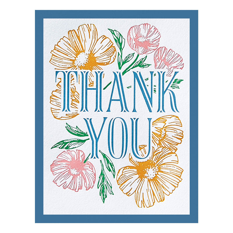 Spellbinders BetterPress Press Plates - Thank You Blooms, BPR-001