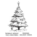 Spellbinders BetterPress Press Plate Twinkle Bright Tree Registration, BPR-033