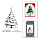 Spellbinders BetterPress Press Plate Twinkle Bright Tree Registration, BPR-033