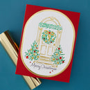 Spellbinders Registration Press + Foil Plate & Die Set - Festive Evergreens, BPR-050