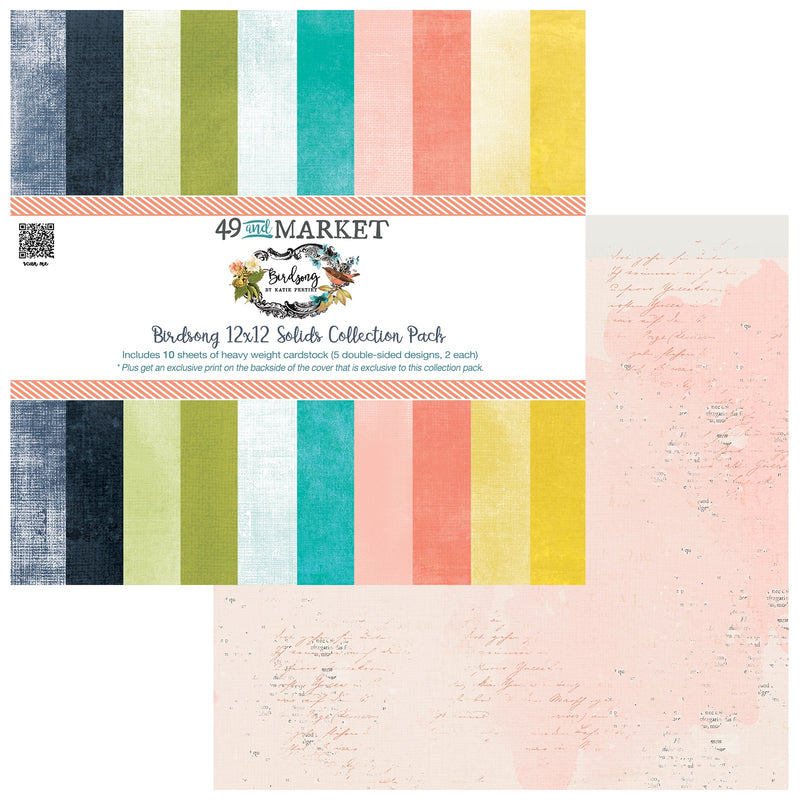 49 & Market Collection Pack 12x12 - Birdsong Solids, BSK-29291