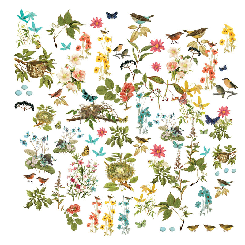 49 & Market Laser Cut Elements - Wildflower, Birdsong, BSK-29529