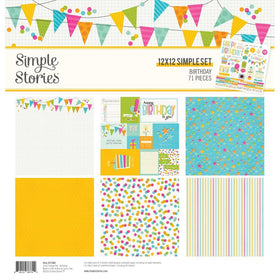 Simple Stories - 12x12 Simple Set - Birthday, BTY21905