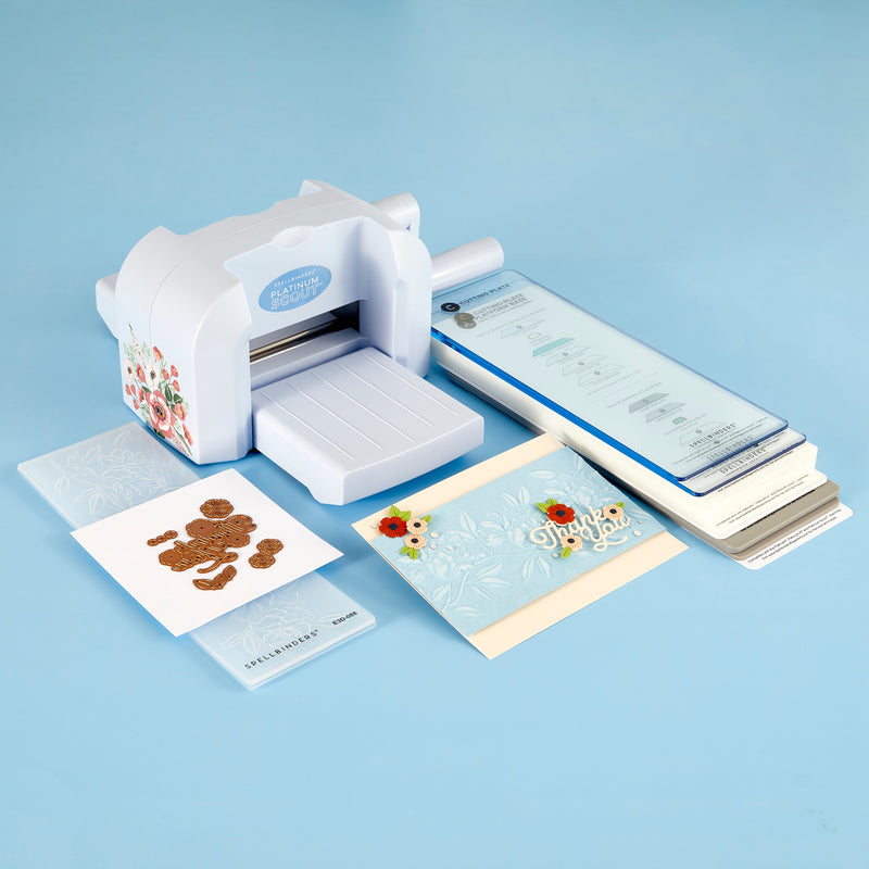 Spellbinders - Blue Mist Platinum Scout Die-Cutting and Embossing Machine 3.5 Platform, PS-003