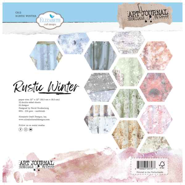 Elizabeth Craft Designs 12x12 Paper Pack - Rustic Winter, C013