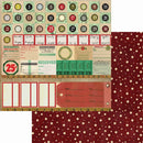 Elizabeth Craft Designs 12x12 Paper Pack - Christmas Field Notes, C020
