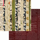 Elizabeth Craft Designs 12x12 Paper Pack - Christmas Field Notes, C020