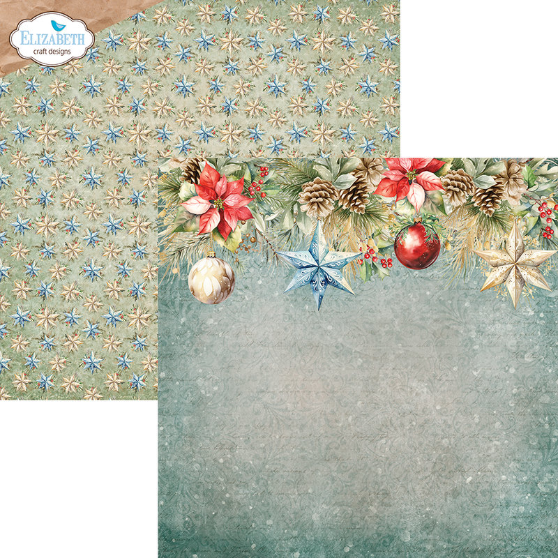 Elizabeth Craft Designs 12x12 Paper Pack- Joyous Christmas, C025