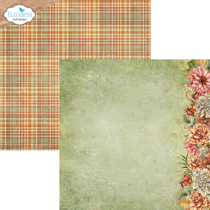 Elizabeth Craft Designs 12x12 Paper Pack - Autumn Harvest, C027 by: Angelica Turner