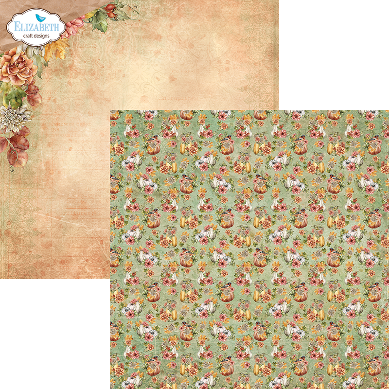 Elizabeth Craft Designs 12x12 Paper Pack - Autumn Harvest, C027 by: Angelica Turner