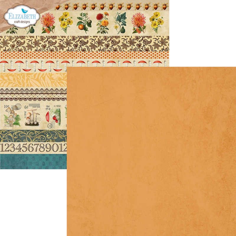 Elizabeth Craft Designs 12x12 Paper Pack - Beautiful Bounty, C028 by: Annette Green