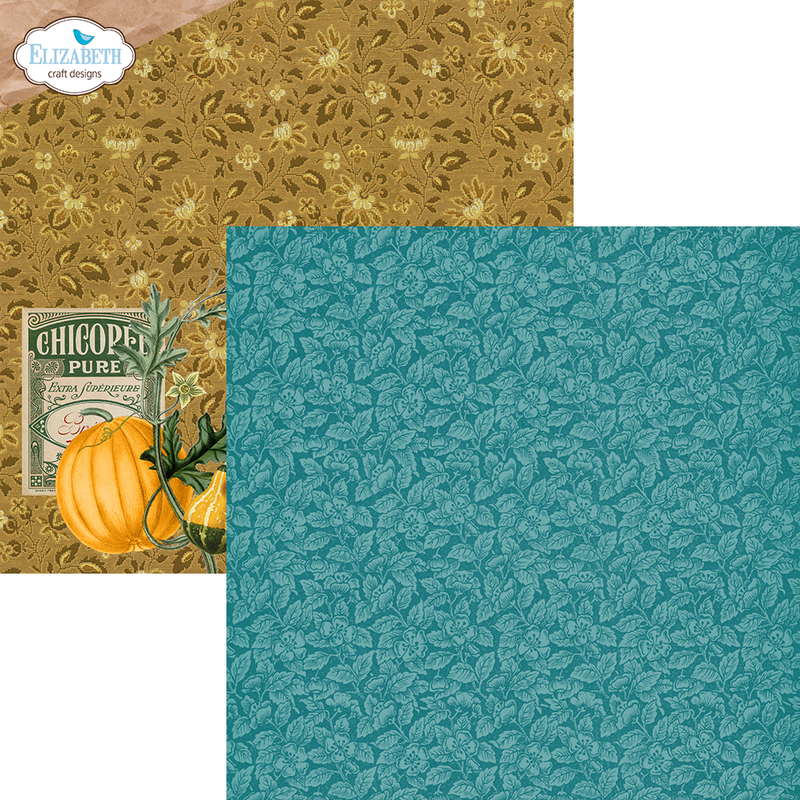 Elizabeth Craft Designs 12x12 Paper Pack - Beautiful Bounty, C028 by: Annette Green