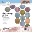 Elizabeth Craft Designs 12x12 Paper Pack - Backgrounds Volume 1, C029