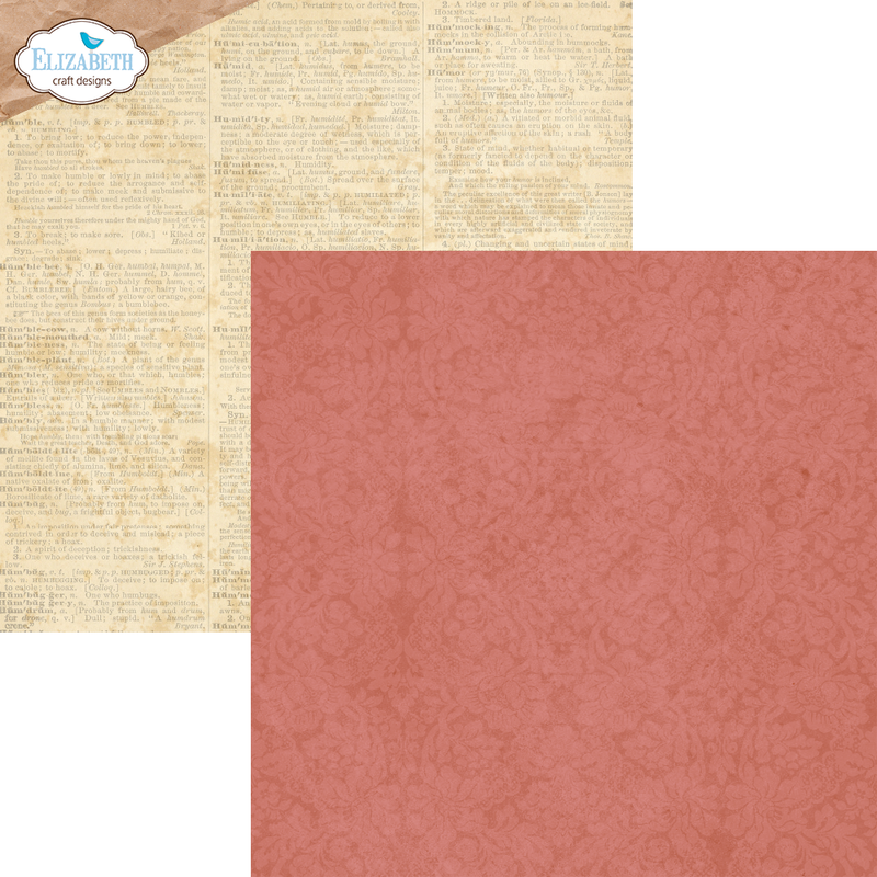 Elizabeth Craft Designs 12x12 Paper Pack- Romantic Revival, C036 Anette Green