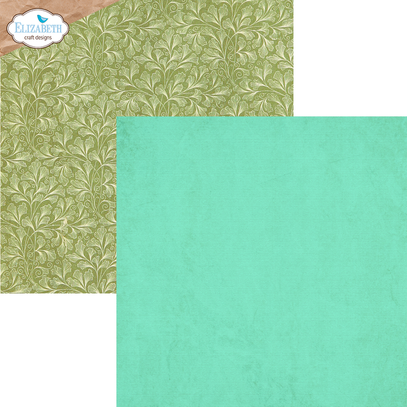 Elizabeth Craft Designs 12x12 Paper Pack- Romantic Revival, C036 Anette Green