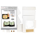 CrafTreat Scrapbook Blanks - TV Pop Up Mini Album - White, CAB030