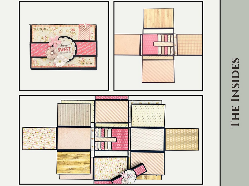 CrafTreat Scrapbook Blank Precut Album Base - Expanding Folio - White, CAB032