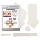 CrafTreat Scrapbook Blank Precut Album Base - Expanding Folio - White, CAB032