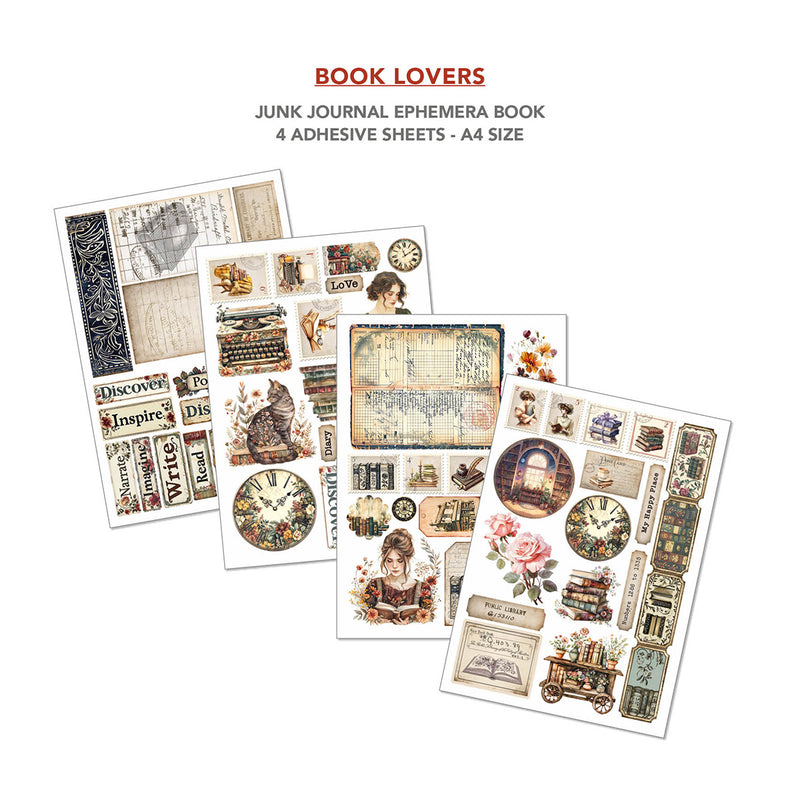 Ciao Bella - Book Lovers- Junk Journal & Ephemera Book A4 32/Pg, CBB005