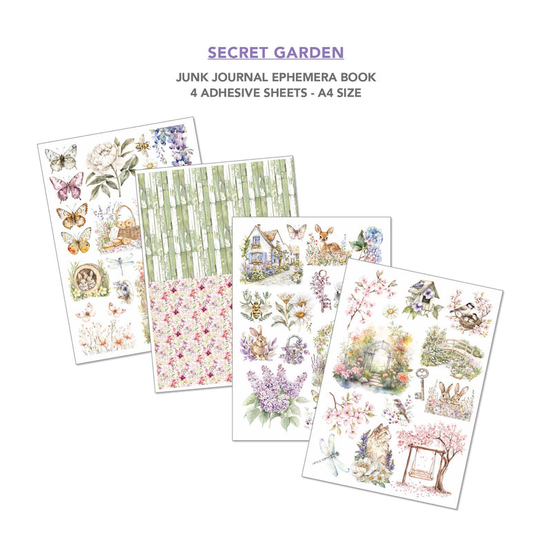 Ciao Bella - Secret Garden - Junk Journal & Ephemera Book A4 32/Pg, CBB007