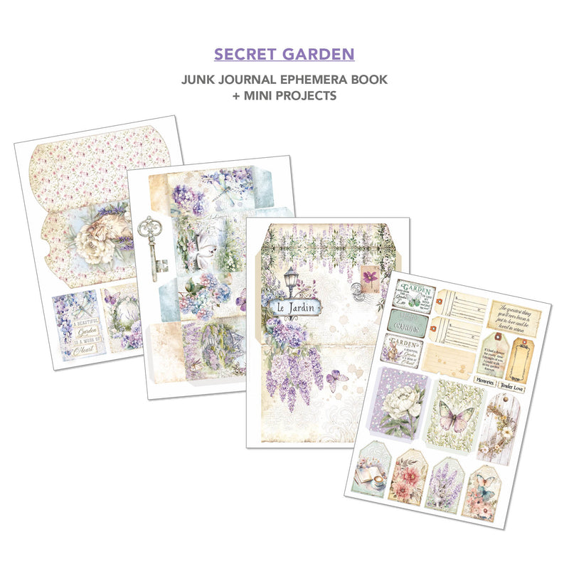 Ciao Bella - Secret Garden - Junk Journal & Ephemera Book A4 32/Pg, CBB007