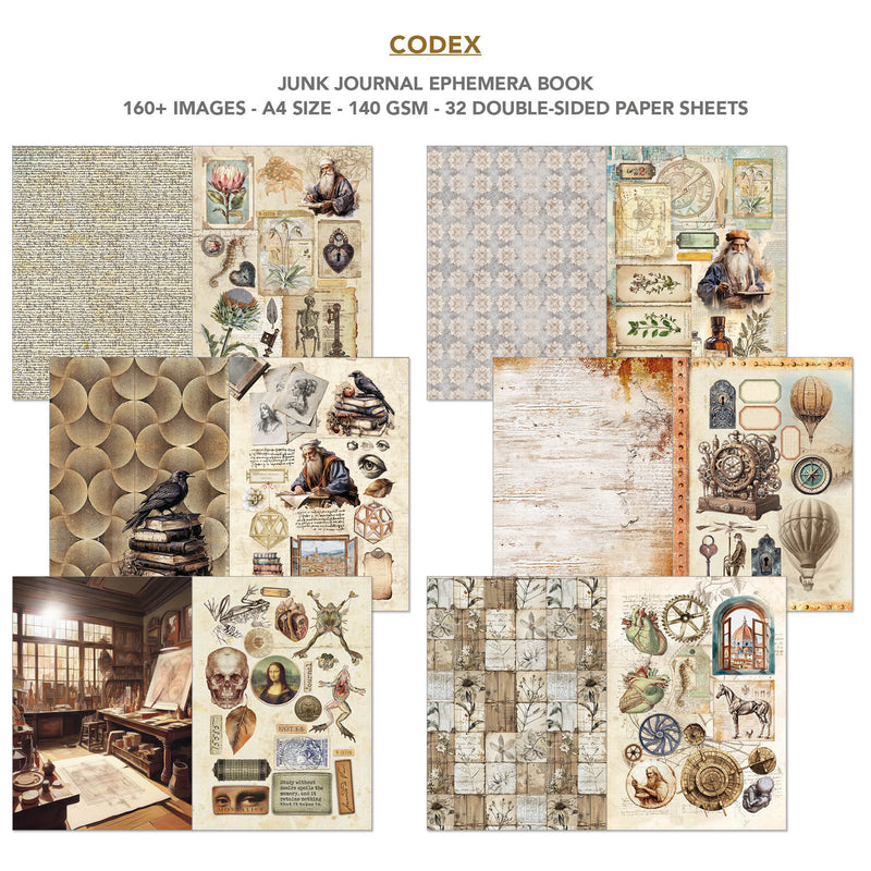 Ciao Bella - Codex- Junk Journal & Ephemera Book A4 32/Pg, CBB008