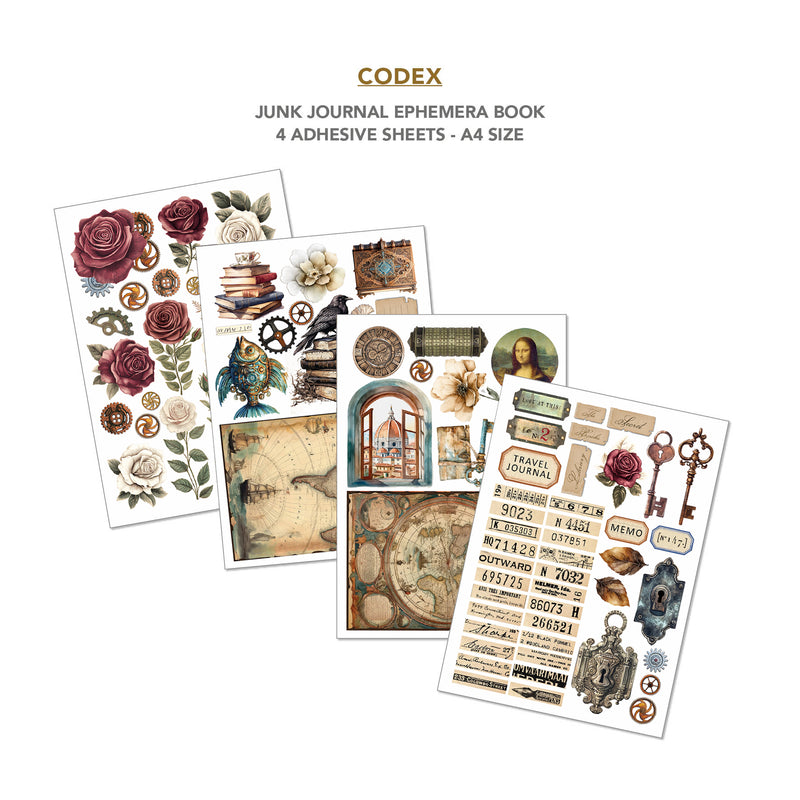 Ciao Bella - Codex- Junk Journal & Ephemera Book A4 32/Pg, CBB008