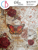 Ciao Bella Deluxe Cabinet Of Curiosities Paper - Pearl-Copper A4 5pc, CBD019