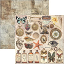 Ciao Bella 12x12 Paper Pad 12Pc - Cabinet of Curiosities, CBPM085
