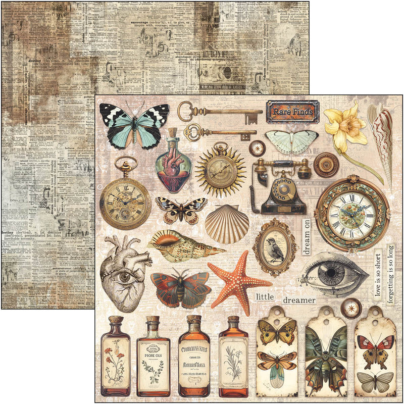 Coming Soon - Ciao Bella 12x12 Paper Pad 12Pc - Cabinet of Curiosities, CBPM085