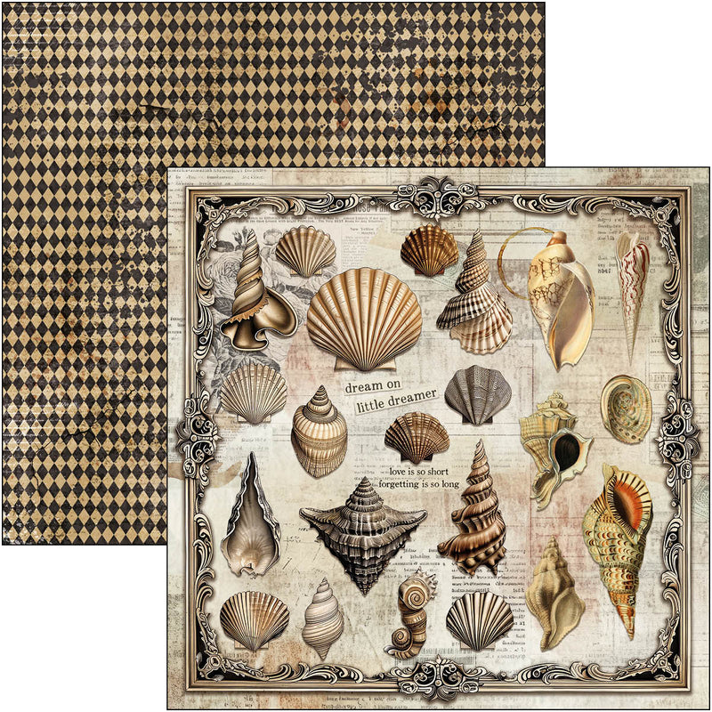 Coming Soon - Ciao Bella 12x12 Paper Pad 12Pc - Cabinet of Curiosities, CBPM085