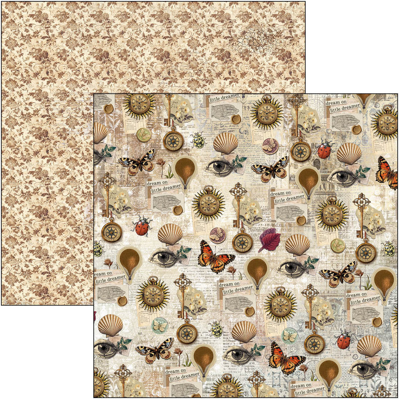 Coming Soon - Ciao Bella 12x12 Paper Pad 12Pc - Cabinet of Curiosities, CBPM085